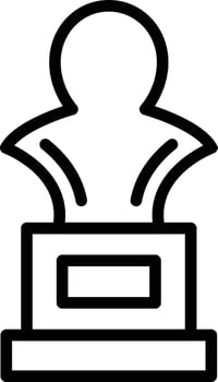 statue vector illustration on a background.Premium quality symbols.vector icons for concept and graphic design.