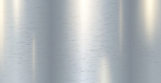 Panoramic background silver steel metal texture - Vector