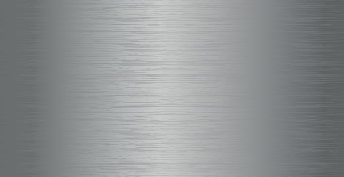 Panoramic background silver steel metal texture - Vector