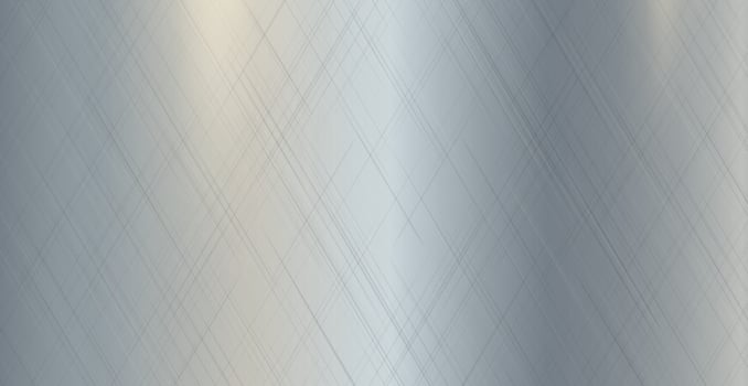 Stylish panoramic background silver steel metal texture - Vector
