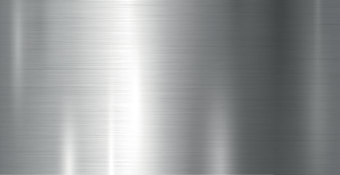 Panoramic background silver steel metal texture - Vector