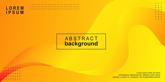 yellow gradient wavy background vector