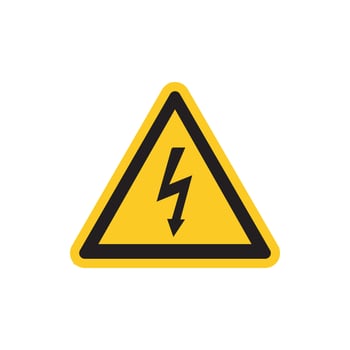 danger high voltage sign vector