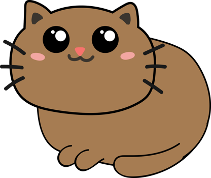cute cat cartoon. kitten pet png