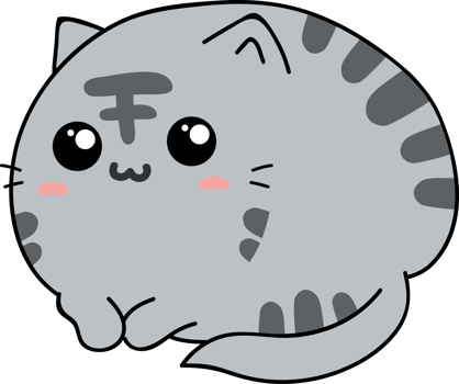 cute cat cartoon. kitten pet png