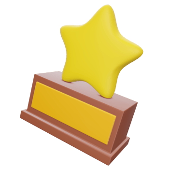 Star Trophy 3D Illustration png