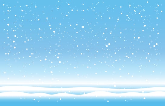 Snowflakes and Winter background, Winter landscape,vector design vector