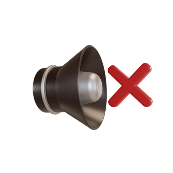 3d Illustration Object icon volume mute png