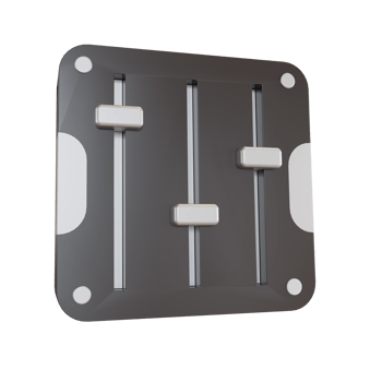 3d Illustration Object icon equalizer png
