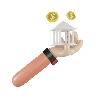 3d Illustration Object Icon Payment Bank png