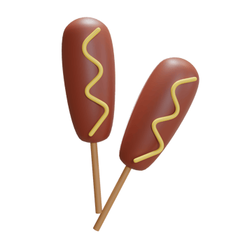 3d Illustration Object icon sausage Can be used for web, app, info graphic, etc png