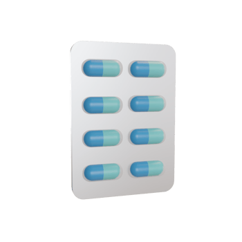 3d Illustration Object icon healthcare, capsules medicine Can be used for web, app, info graphic, etc png