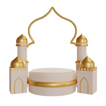 3d Illustration Object ramadan podium Can be used for web, app, info graphic, etc png