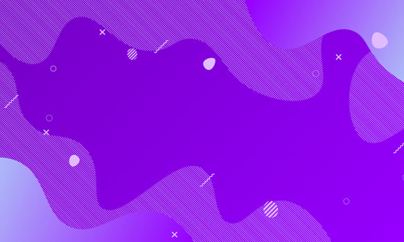 Abstract purple fluid with dynamic shape background. vector