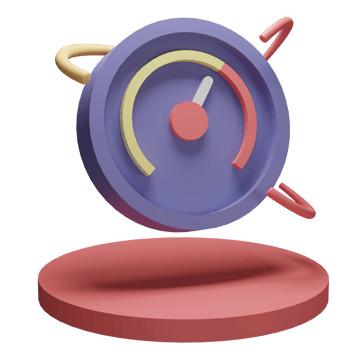 3d Illustration Object icon speedometer Can be used for web, app, info graphic, etc png