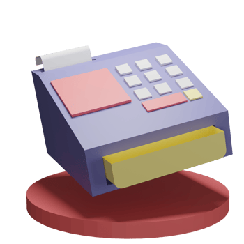 3d Illustration Object icon cash register Can be used for web, app, info graphic, etc png