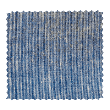 Blue jeans zigzag fabric sample transparent PNG