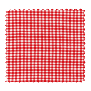 Red checkered fabric swatch transparent PNG