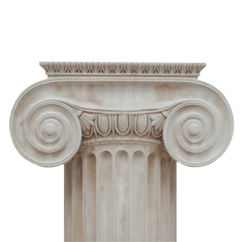 ionic column architectural element transparent PNG