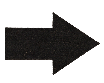 Black cardboard arrow transparent PNG