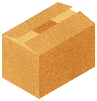 brown corrugated cardboard box transparent PNG