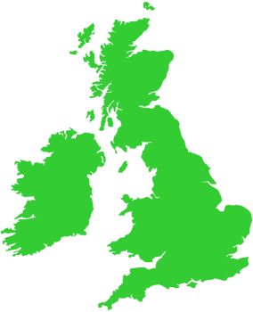 map of UK and Ireland transparent PNG