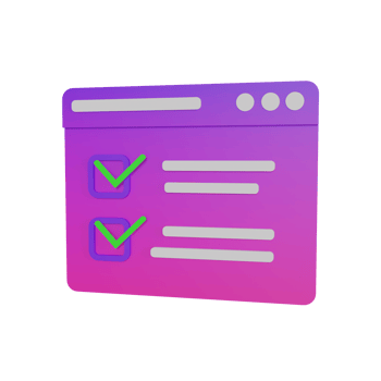 3d Illustration Object icon checklist data Can be used for web, app, info graphic, etc png