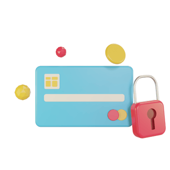 3d Illustration Object icon credit card security png