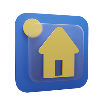 3d Illustration Object Icon home Can be used for web, app, info graphic, etc png