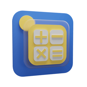 3d Illustration Object Icon calculator Can be used for web, app, info graphic, etc png