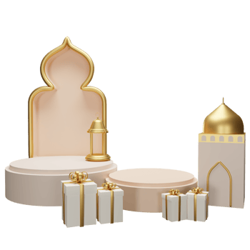 3d Illustration Object ramadan podium Can be used for web, app, info graphic, etc png