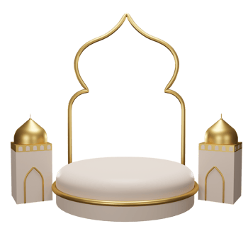 3d Illustration Object ramadan podium Can be used for web, app, info graphic, etc png