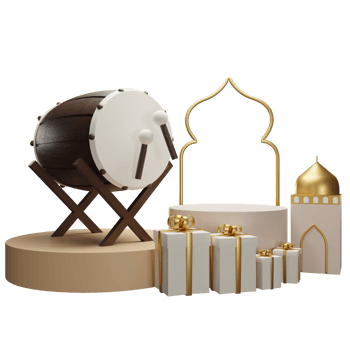 3d Illustration Object ramadan podium Can be used for web, app, info graphic, etc png
