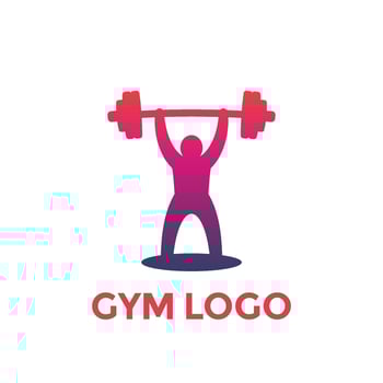 weightlifting vector logo element