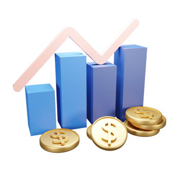 3d Illustration icon statistic can be used app, web, info graphic ,etc png