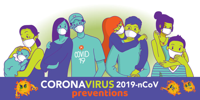 Coronavirus in China. Novel coronavirus 2019-nCoV, people in white medical face mask. Concept of coronavirus quarantine vector illustration