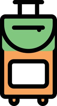 luggage vector illustration on a background.Premium quality symbols.vector icons for concept and graphic design.