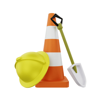 3d rendering of construction equipment png