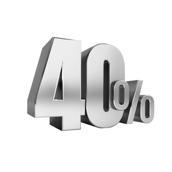 40, forty percent off. On sale. Great deal. ten percent. 3D text png