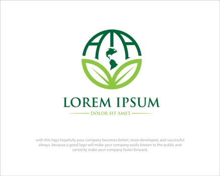 ECO AMERICA AGRICULTURAL LOGO DESIGNS vector