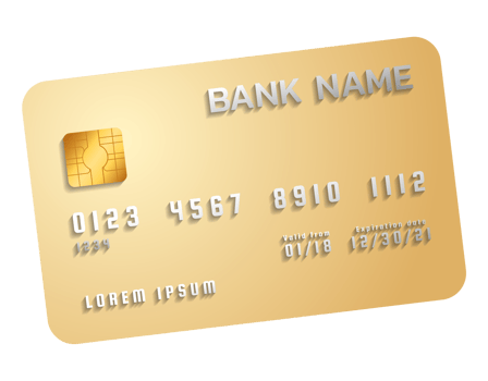 Credit card transparent background png
