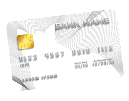 Credit card transparent background png