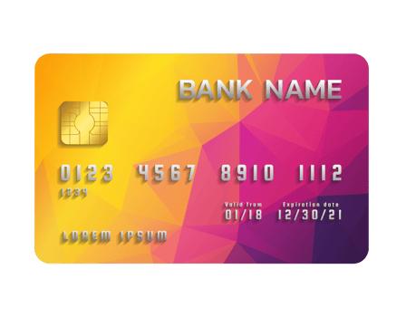Credit card transparent background png