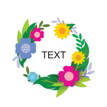 Vector flower and plant designs for wall pictures or book illustrations