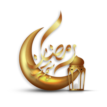 Eid Mubarak Islamic design crescent moon png