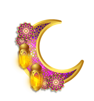 Eid Mubarak Islamic design crescent moon png