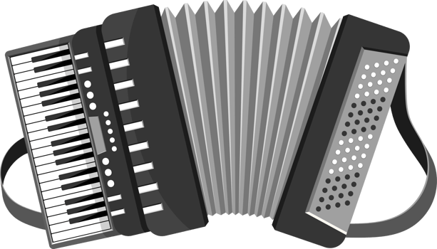Accordion png design illustration