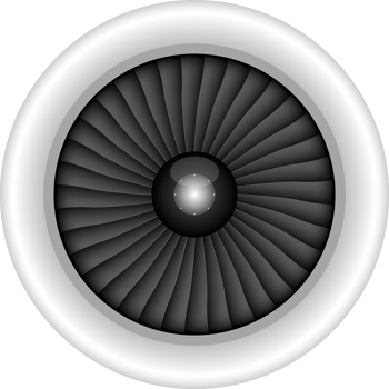 Airplane engine png design illustration