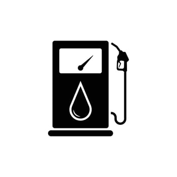 gas station icon design template vector