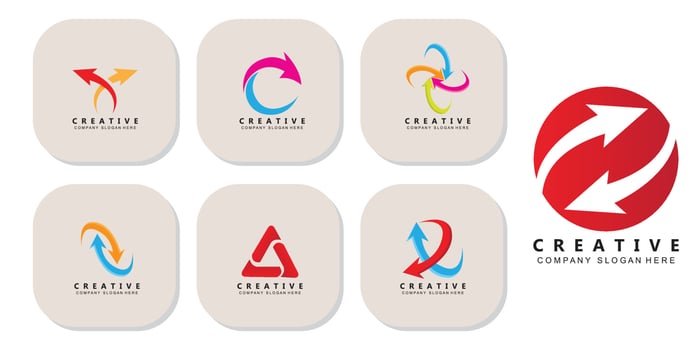 fast arrow logo vector icon symbol